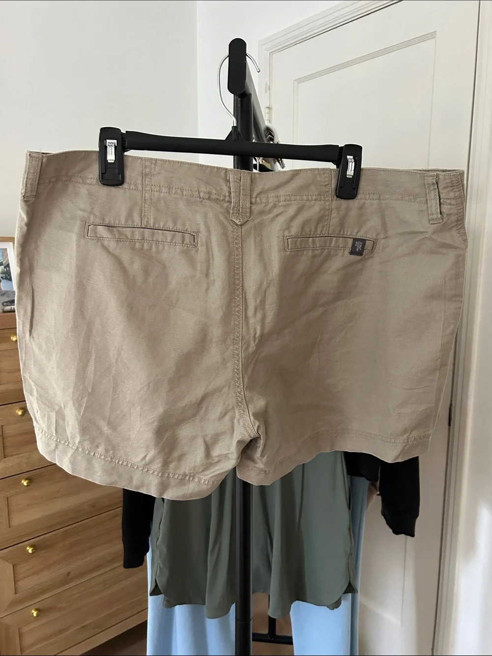 The North Face Shorts. No size/material tag. 4.5” inseam, 20” waist.